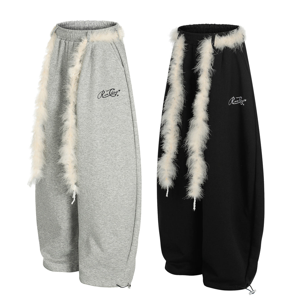 Urban Solid Color Casual Loose Fit Women's Casual Pants