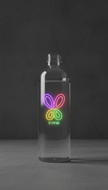 Neon Logo Branded Water Bottle
