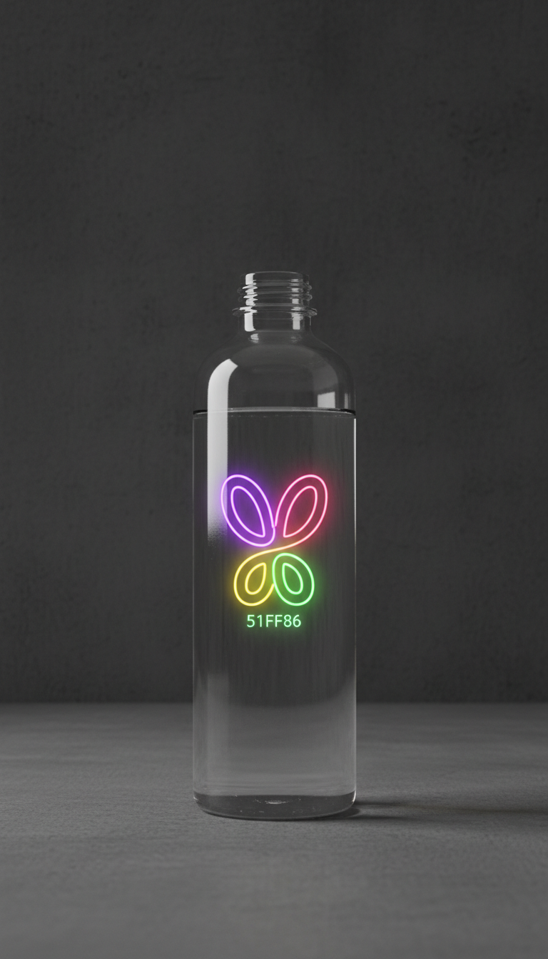 Neon Logo Branded Water Bottle