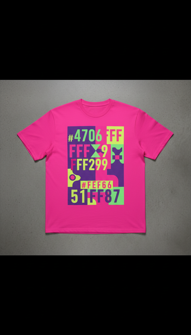 Hot Pink Graphic Print Tee