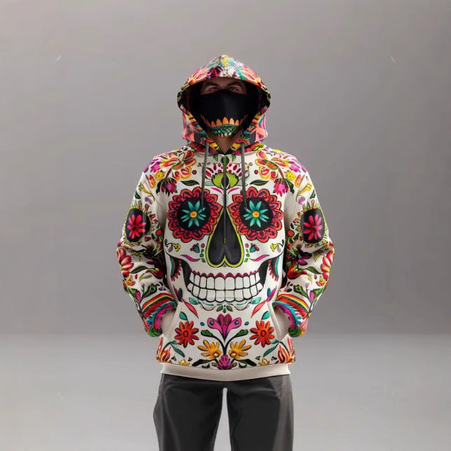 Traditional retro style 3D digital printed sportswear for men