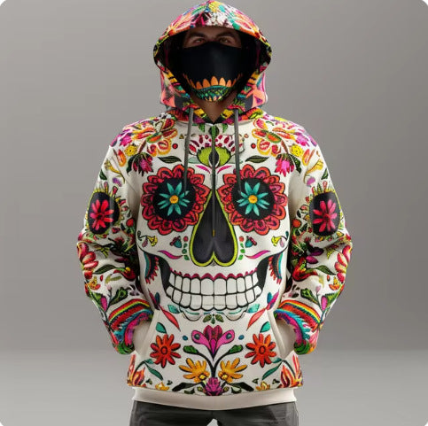 Traditional retro style 3D digital printed sportswear for men
