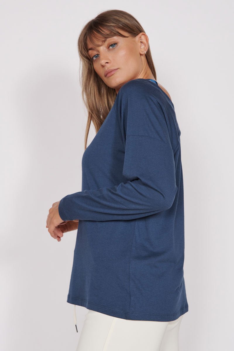 Nora Navy Lightweight Training Top